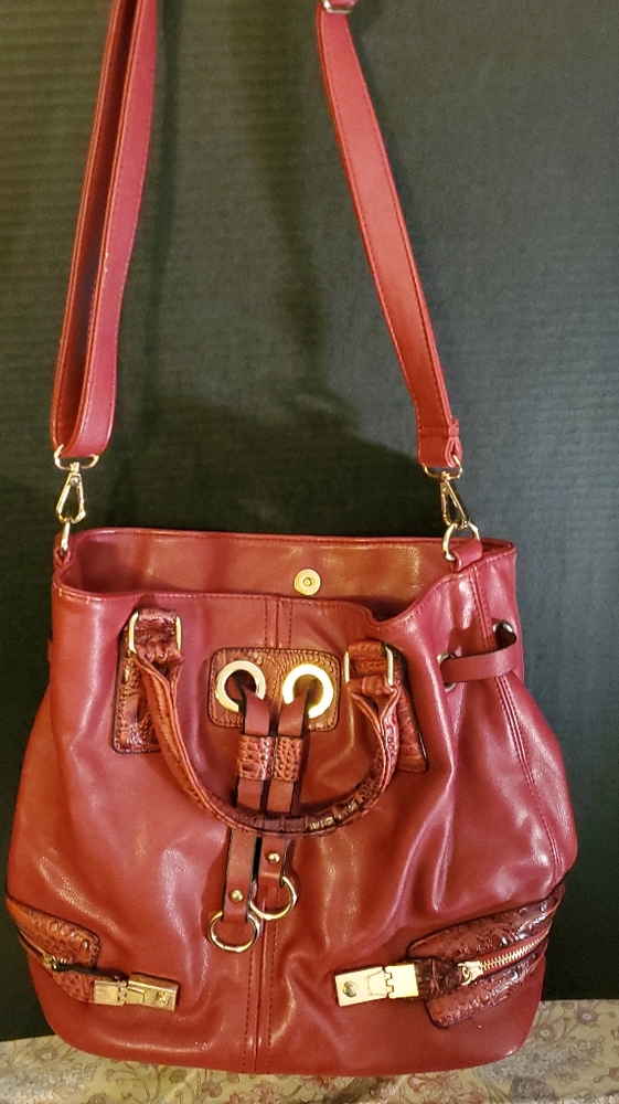 NEW➡️Red Leather Hobo Bag